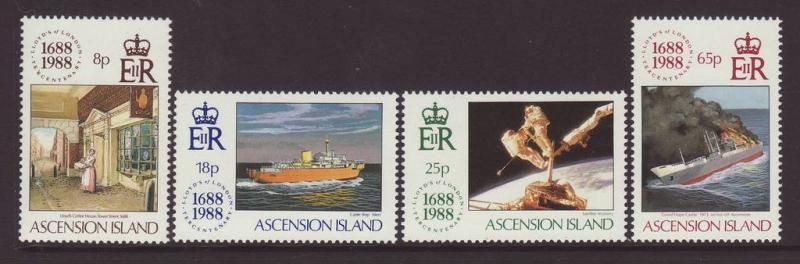 1988 Ascension Is Lloyds of London Set U/M SG474/477