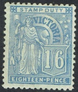 VICTORIA 1886 'VICTORIA' 1/6 BLUE  