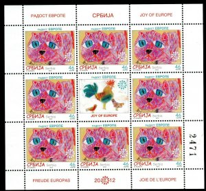 0504 SERBIA 2012 - Joy of Europe - MNH Mini Sheet