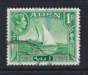 Aden Sc #24: King George VI pictorials,  1r 1939 Used