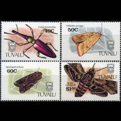 TUVALU 1991 - Scott# 566-9 Insects Set of 4 LH