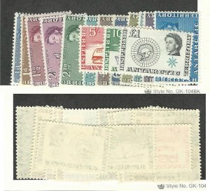 British Antarctic, Postage Stamp, #1-15 Set Mint LH, 1963