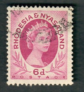Rhodesia and Nyasaland #147 used single