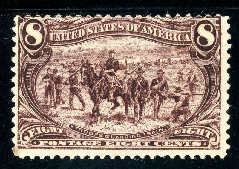 USAstamps Unused FVF US 1898 Trans-Mississippi Troops Scott 289 OG MHR