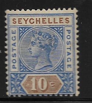 SEYCHELLES, 7,  HINGED, QUEEN VICTORIA