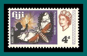 Fiji (244) 1968 Psilogramma Hawk Moth, MNH (SG 375)