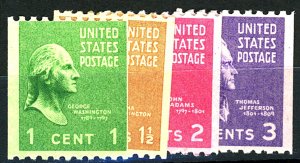 U.S. #848-851 MINT MIXED CONDITION