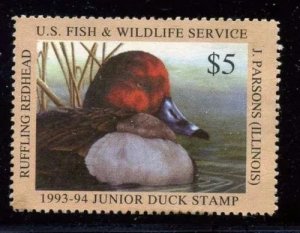 JDS1 (JDS 1) 1993 1ST Federal Junior Duck Stamp SUPERB OGNH LOW-OFFER?