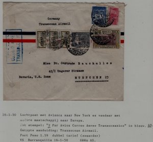 Colombia/Germany airmail cover 16.1.50