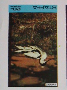 ​STAFFA-SCOTLAND -PROMOTION WORLD FAMOUS WILD BIRDS-IMPERF MNH S/S -EST.$14 VF