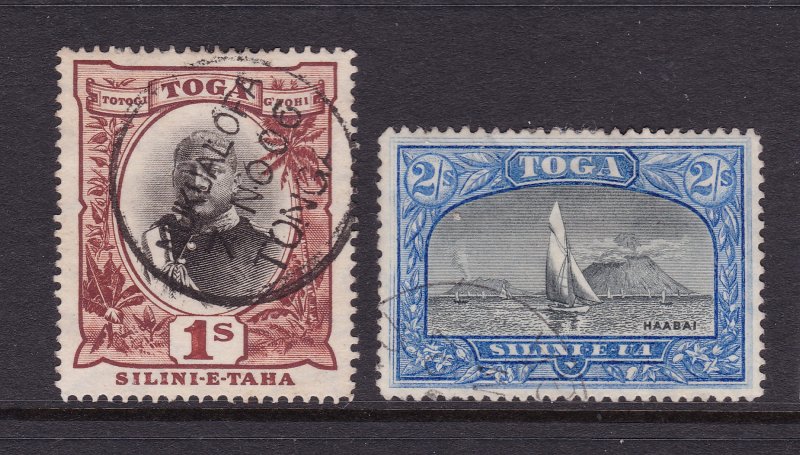 Tonga the used 1/- & 2/- from the 1897 set