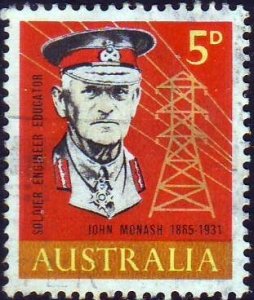 Australia 1965 Sc#390,SG#378 5d Monash in Uniform USED