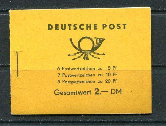 Germany 1957 Complete booklet LP98/57  Mi MH 2 MNH Cv 200 euro 7302