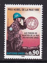United Nations Geneva  #175  MNH  1989  peace-keeping force