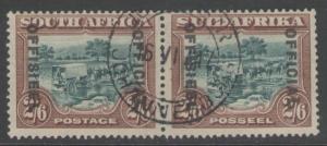 SOUTH AFRICA SGO11 1931 2/6 GREEN & BROWN FINE USED