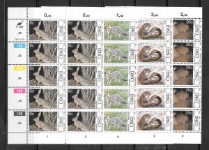 South Africa Ciskei #42-45 MNH 4 Margin Inscription Blocks of 10  (12153)