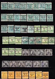 US.precancel small collection(52 stamps)