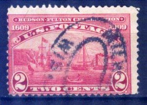United States USA 1909 Hudson - Fulton Celebration Ships Sc. 372 Used