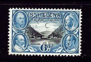 St Helena 106 Used 1934 issue light cancel