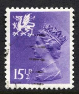 STAMP STATION PERTH Wales #WMH27 QEII Definitive Used 1971-1993