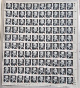 U.S. Scott #1394 Horizontal Shift ERROR Complete Sheet of 100 8¢ IKE