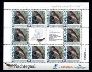 [43442] Netherlands Nederland 2011 Birds Vögel Luscinia megarhynchos MNH Sheet