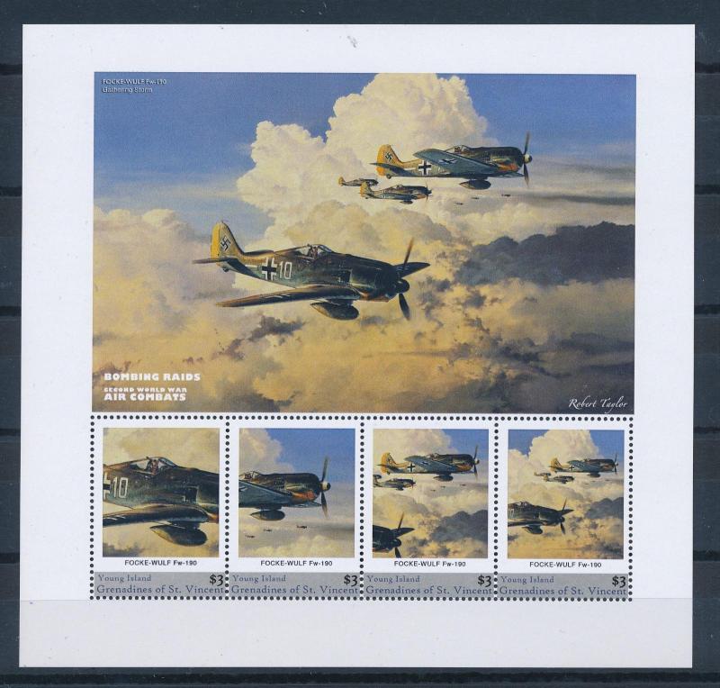 [81197] Young Isl. St. Vincent 2011 WWII Battle of Britain Sheet MNH