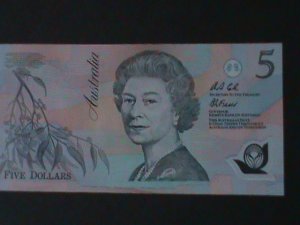 AUSTRALIA-1995- RESERVE BANK-POLYMER NOTE-$5 DOLLARS-UN-CIRCULATED-VF