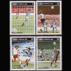CUBA 1982 - Scott# 2536-9 W.Cup Soccer Set of 4 NH