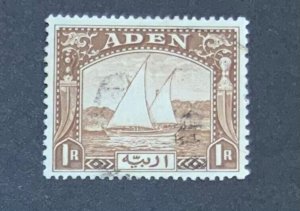 ADEN 1937 DHOW 1R SG9 FINE USED..CAT £14