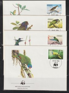 Dominica  SC 827-30  First Day Covers