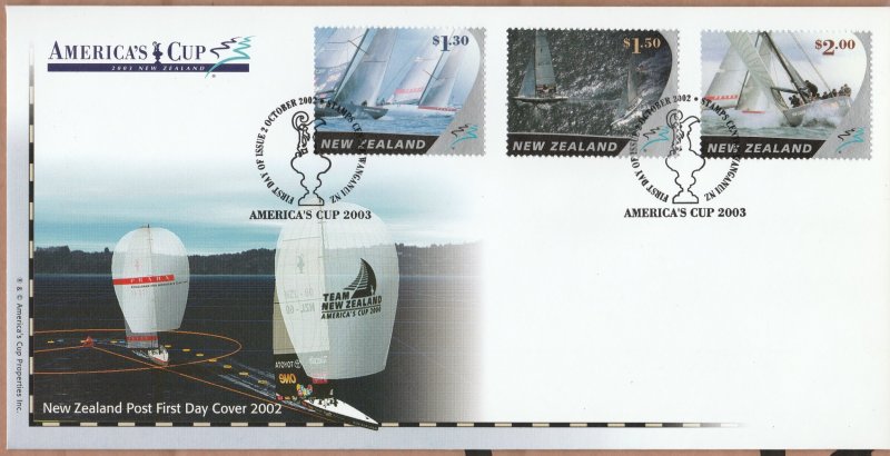 New Zealand 2003 America's Cup 2003 FDC