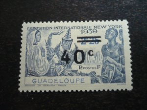 Stamps - Guadeloupe - Scott# 160 - Mint Hinged Part Set of 1 Stamp