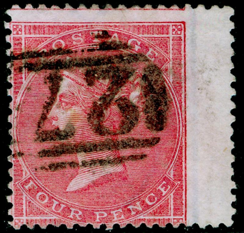 SG66, 4d rose-carmine, FINE USED. Cat £150.