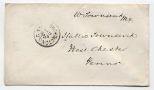 1870s Washington Townsend congress free frank stampless cover DC [S.4266]