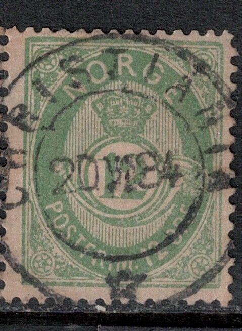 Norway SC 41 Used 1884 SCV$ 500.00