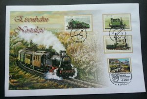 Germany Train 2012 Locomotive Railway Transport Vehicle (FDC) *diff PMK *rare