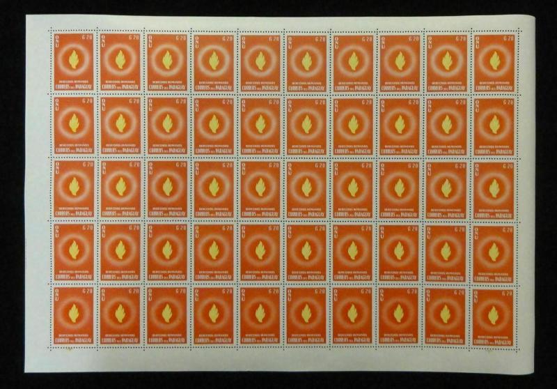 PARAGUAY 1960 Human Rights +Airs (350) +6 Minisheets Imperf Perf  MNH PY15