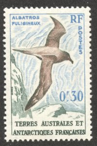 FSAT Scott 12 Unused HOG - 1959 30c Sooty Albatross - SCV $0.55