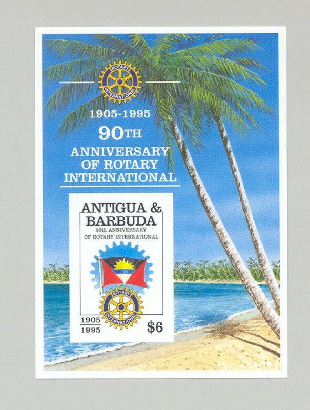 Antigua 1995 Rotary 1v Imperf S/S