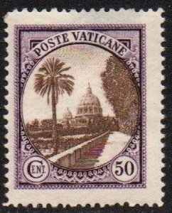 Vatican City Sc #25 Mint Hinged