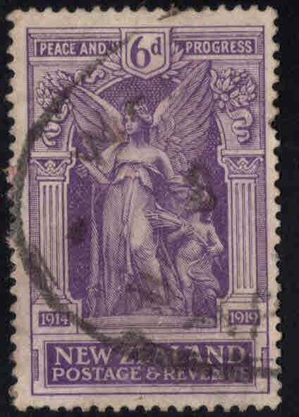 New Zealand Scott 169 Used  from 1920 Victory Issue