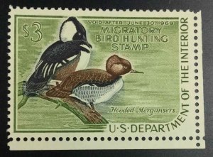 MOMEN: US STAMPS #RW35 DUCK MINT OG NH XF JUMBO LOT #72948*