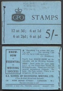 H37 Jan 1959 5/- Booklet CCCCC