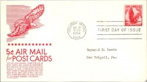 SC #1036 A483 FDC - Anderson Cachet (Red) - Single - F54640