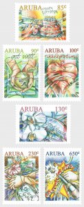 Aruba 2018 MNH Stamps Scott 593-598 Flowers Greetings Wishes Birthday Condolence