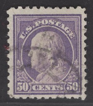 US Stamp #477 50c Light Violet Franklin USED SCV $80.00