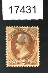 MOMEN: US STAMPS # 146 VF/XF USED $20+ LOT #17431
