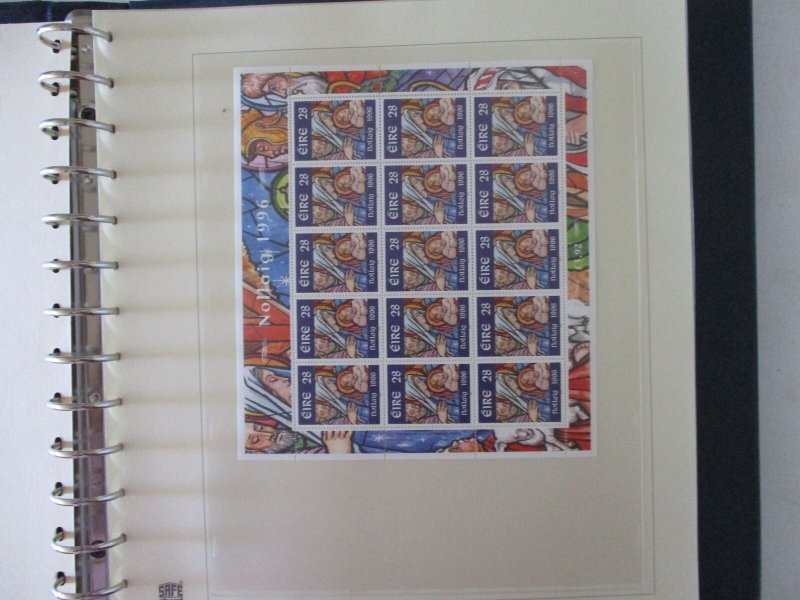 Mint NH Ireland Sheet Lot in Hingeless Album