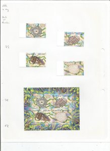 NAMIBIA - 1998 - Shells - Perf 4v Set & Souv Sheet - Mint Light Hinged